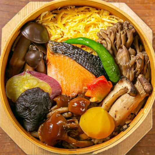 きのわの京わっぱ® 大〈季節限定〉 秋(きのこと鮭)