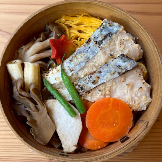 きのわの京わっぱ® 大〈季節限定〉 冬(白身魚の西京焼き)
