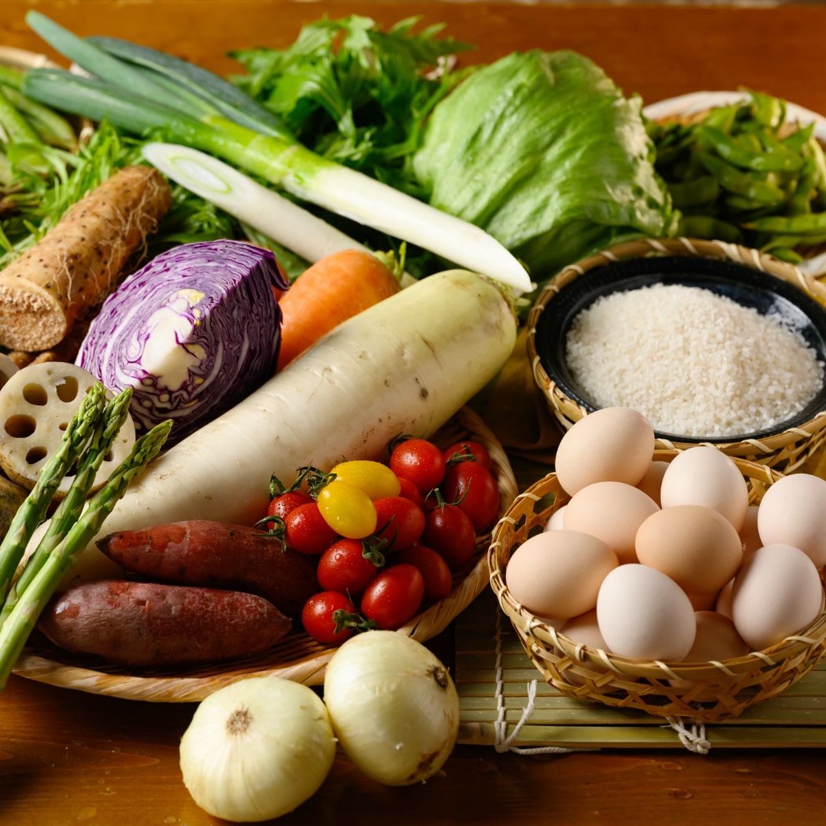 きのわの京わっぱ® 大〈季節限定〉 冬(牡蠣と根菜)