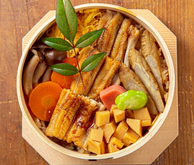 穴子と青葉野菜のわっぱ